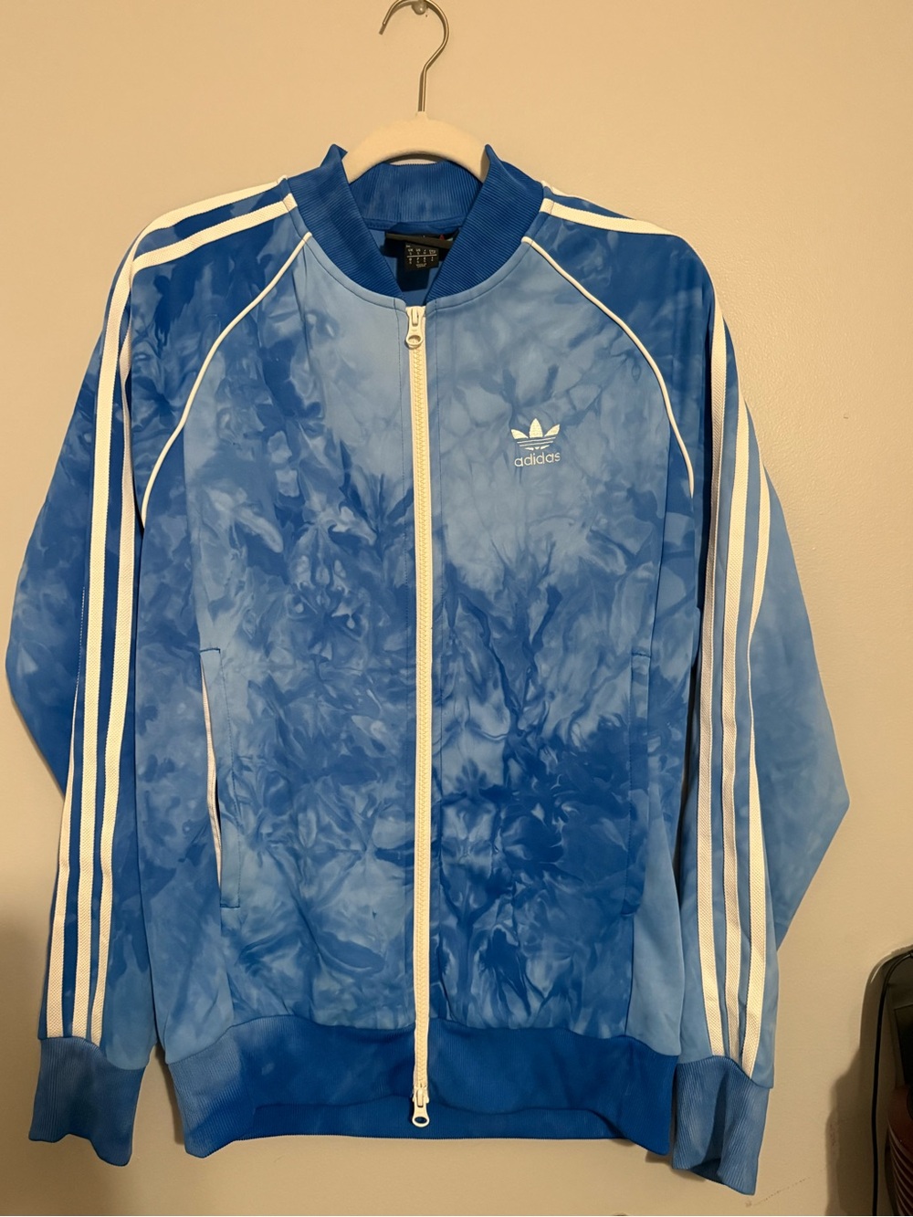 Adidas x Pharrell Williams human race holi superstar blue the dyed track jacket